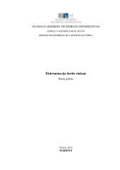 Diskriminacija darbo rinkoje 