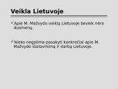 Martyno Mažvydo gyvenimas 8 puslapis