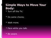 Healthy lifestyle skaidrės 7 puslapis