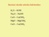 Bazinių oksidų cheminės savybės 6 puslapis