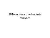 2016 Olimpinės žaidynės