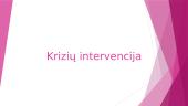 Krizių intervencija skaidrės