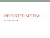 Reported speech