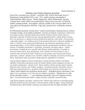 Atminties tema Š. Raganos apysakoje