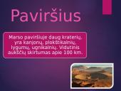 Marso paviršius, judėjimas, atmosfera, branduolys bei palydovai 3 puslapis