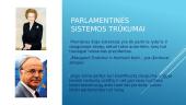 Parlamentinė, prezidentinė ir pusiau prezidentinė sistemos. Jų privalumai bei trūkumai. 17 puslapis