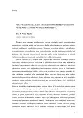 Nukentėjusiojo apklausos parengtinio tyrimo metu svarbiausi procesiniai, taktiniai, psichologiniai aspektai 2 puslapis