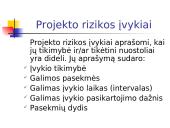 Projekto rizikos valdymas 16 puslapis