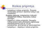 Projekto rizikos valdymas 9 puslapis