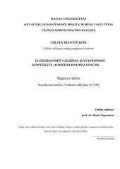 Elektroninės valdžios įgyvendinimas: Joniškio rajono atvejis  2 puslapis