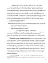 Strategijos įgyvendinimo programų samprata, tipai ir struktūra. Loginės struktūros matrica 3 puslapis