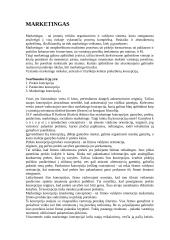 Marketingo koncepcijos