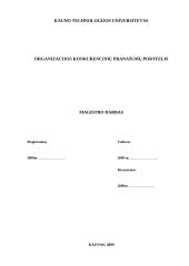 Organizacijos konkurencinių pranašumų portfelis  2 puslapis