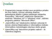 Lietuvybė biuro programų pakete OpenOffice.org 3 puslapis