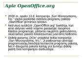 Lietuvybė biuro programų pakete OpenOffice.org 5 puslapis