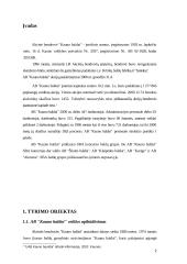 Įmonės veiklos apibūdinimas AB "Kauno baldai" 2 puslapis