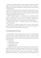 Marketingo padalinių organizavimas 12 puslapis