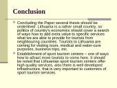 Healthiness and sport tourism industry in Lithuania    14 puslapis
