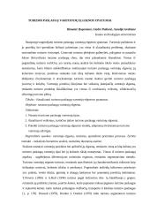 Turizmo paslaugų vartotojų elgsenos ypatumai