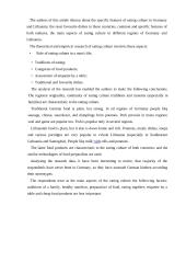 Valgymo kultūra Vokietijoje ir Lietuvoje: lyginamoji analizė 10 puslapis