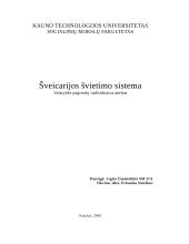 Šveicarijos švietimo sistema 1 puslapis
