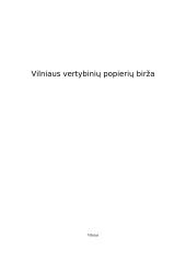 Vilniaus vertybinių popierių birža