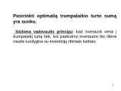 Trumpalaikio turto finansinis valdymas 8 puslapis