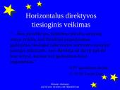 Tiesioginis Europos Bendrijos teisės taikymas ir veikimas 17 puslapis
