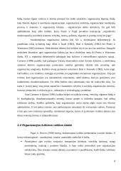 Organizacinės kultūros įtaka darbuotojų pasipriešinimui pokyčiams 8 puslapis