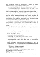 Sėkmingo parlamentinės sistemos veikimo prielaidos 11 puslapis