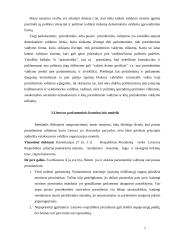 Sėkmingo parlamentinės sistemos veikimo prielaidos 9 puslapis