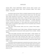 Vilniaus lopšelio-darželio "Bildukas" personalo valdymo ypatumai 2 puslapis