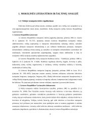 Klaipėdos autobusų parko aptarnaujamo viešojo transporto maršruto nr. 8 lyginamoji analizė 8 puslapis