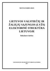 Lietuvos valstiečių ir žaliųjų sąjungos (LVŽS) elektorinė struktūra Lietuvoje