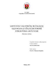 Lietuvos valstiečių ir žaliųjų sąjungos (LVŽS) elektorinė struktūra Lietuvoje 2 puslapis