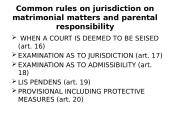 Matrimonial matters (under the Brussels IIbis) 19 puslapis