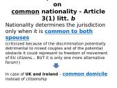 Matrimonial matters (under the Brussels IIbis) 6 puslapis