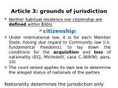 Matrimonial matters (under the Brussels IIbis) 8 puslapis