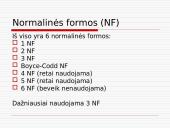 Duomenų vientisumas, normalizacija 9 puslapis