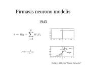 Dirbtiniai neuroniniai tinklai (ir įvadas į klasifikavimą) 20 puslapis