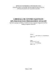 Liberalų ir centro sąjungos aplinkosaugos programos analizė 2 puslapis