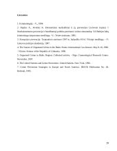 Nusikaltimų prevencijos teisinis reglamentavimas 19 puslapis