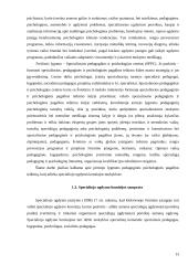 Specialiosios pedagoginės pagalbos organizavimo aspektai  13 puslapis