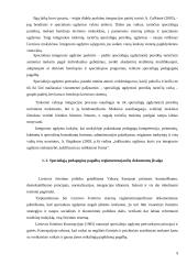 Specialiosios pedagoginės pagalbos organizavimo aspektai  9 puslapis