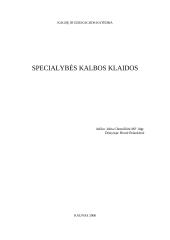 Specialybės kalbos klaidos 1 puslapis