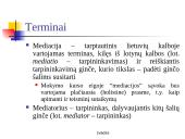 Mediacija ir teisminis sutaikymas. Derybos 3 puslapis