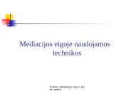 Mediacijos eiga ir atskiri etapai 19 puslapis
