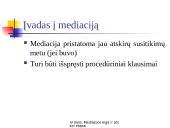 Mediacijos eiga ir atskiri etapai 6 puslapis