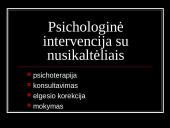 Psichologinė intervencija su nusikaltėliais