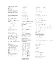 Teorinės mechanikos teorija ir formulės